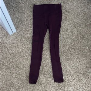 Lululemon maroon leggings